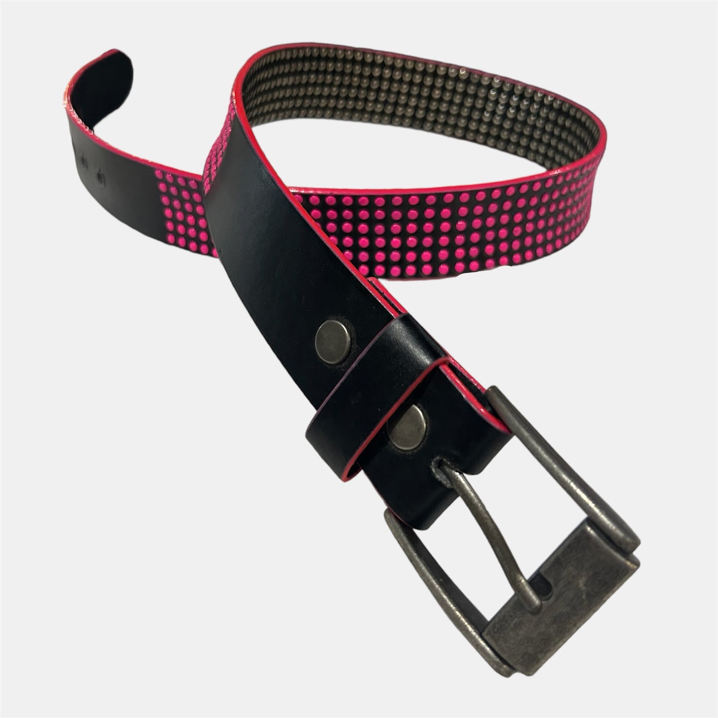 Pretty Pink Dot Studs Belt