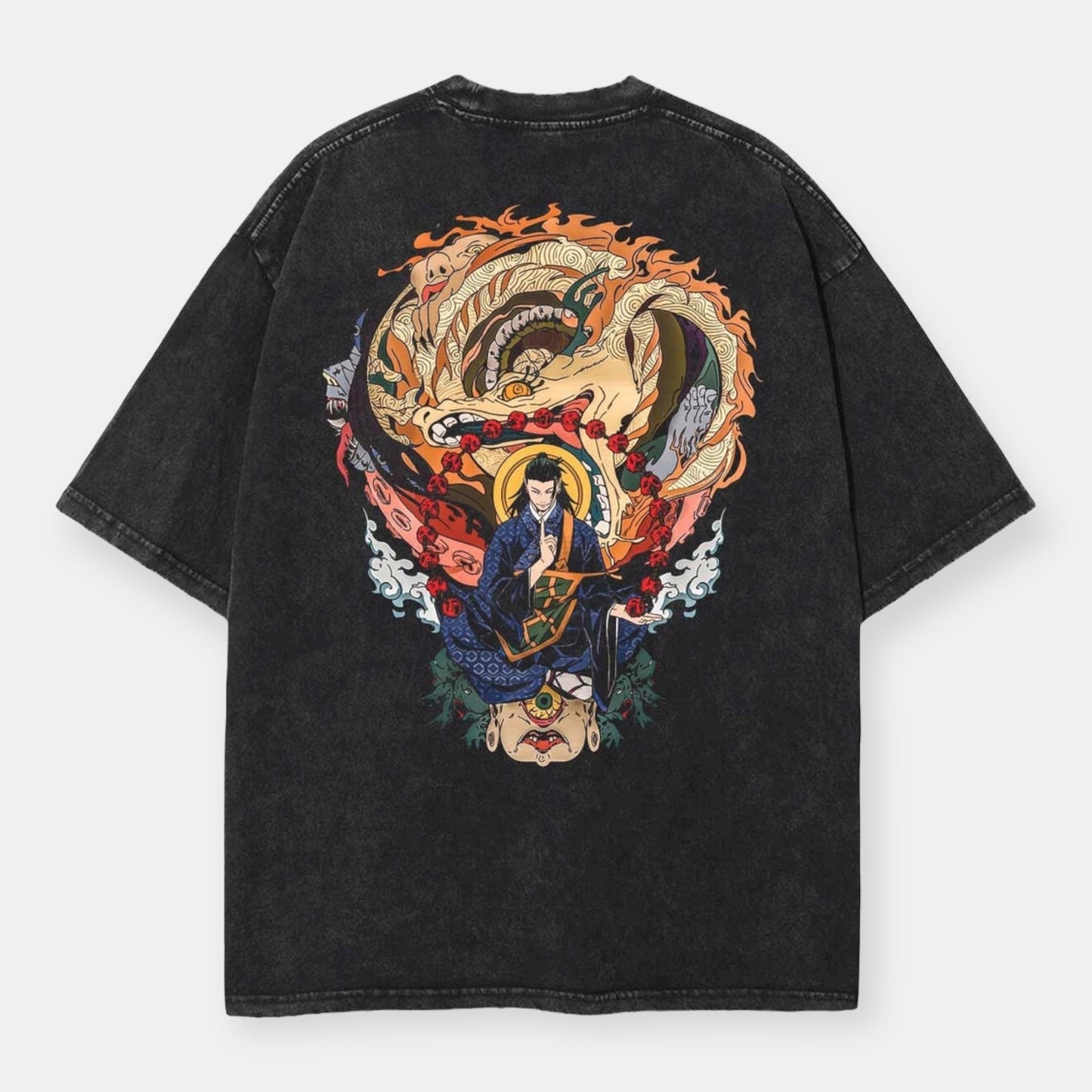 Suguru Geto 2 Sided Vintage Oversize T-Shirt