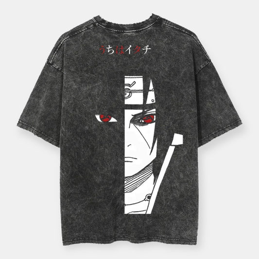 Itachi Uchiha 2 Sided Vintage Oversize T-Shirt