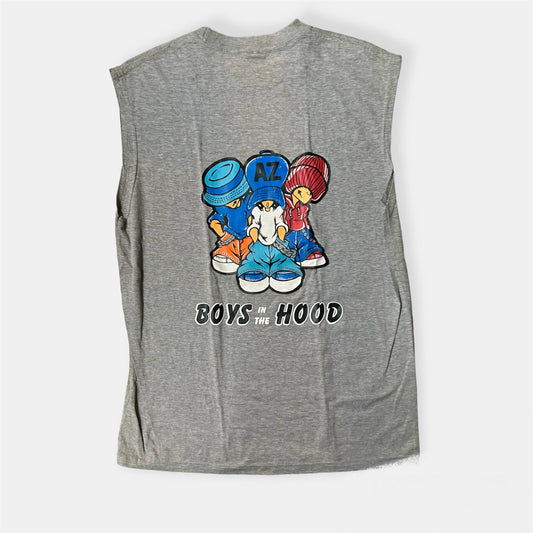 Boys In The Hood Men Grey Tank Top