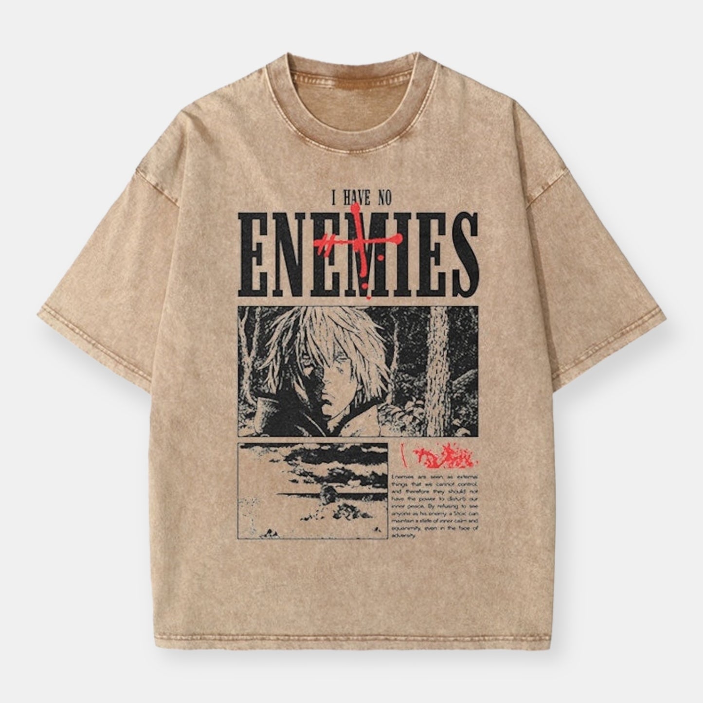 Thorfinn No Enemies Vintage Oversize T-Shirt