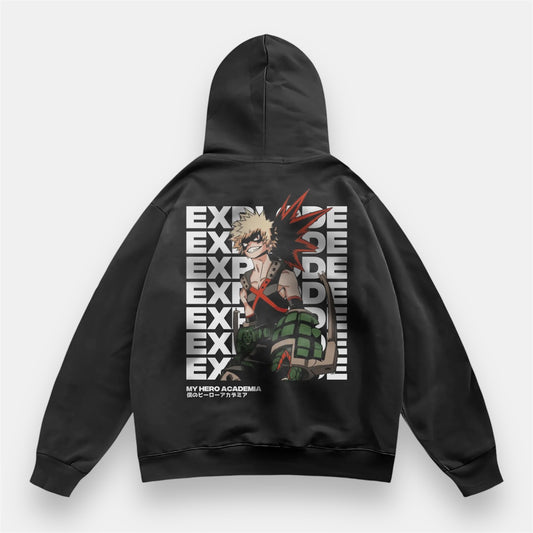 Bakugo Blast Mode 2 Sided Retro Hoodie