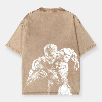 Armored Titan 2 Sided Vintage Oversize T-Shirt