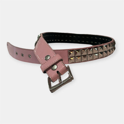 Strawberry Pyramid Studded Belt