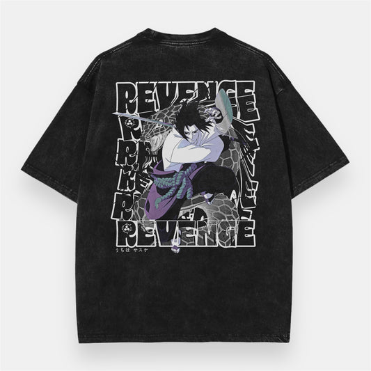 The Last Uchiha Sasuke 2 Sided Vintage Oversize T-Shirt