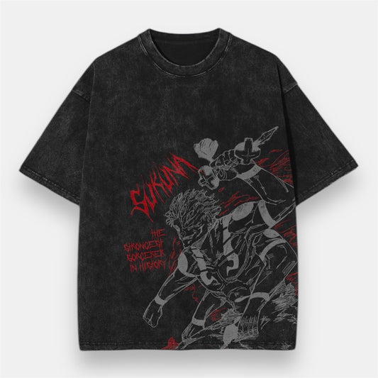 History Strongest Ryomen Sukuna Final Stand Vintage Oversize T-Shirt