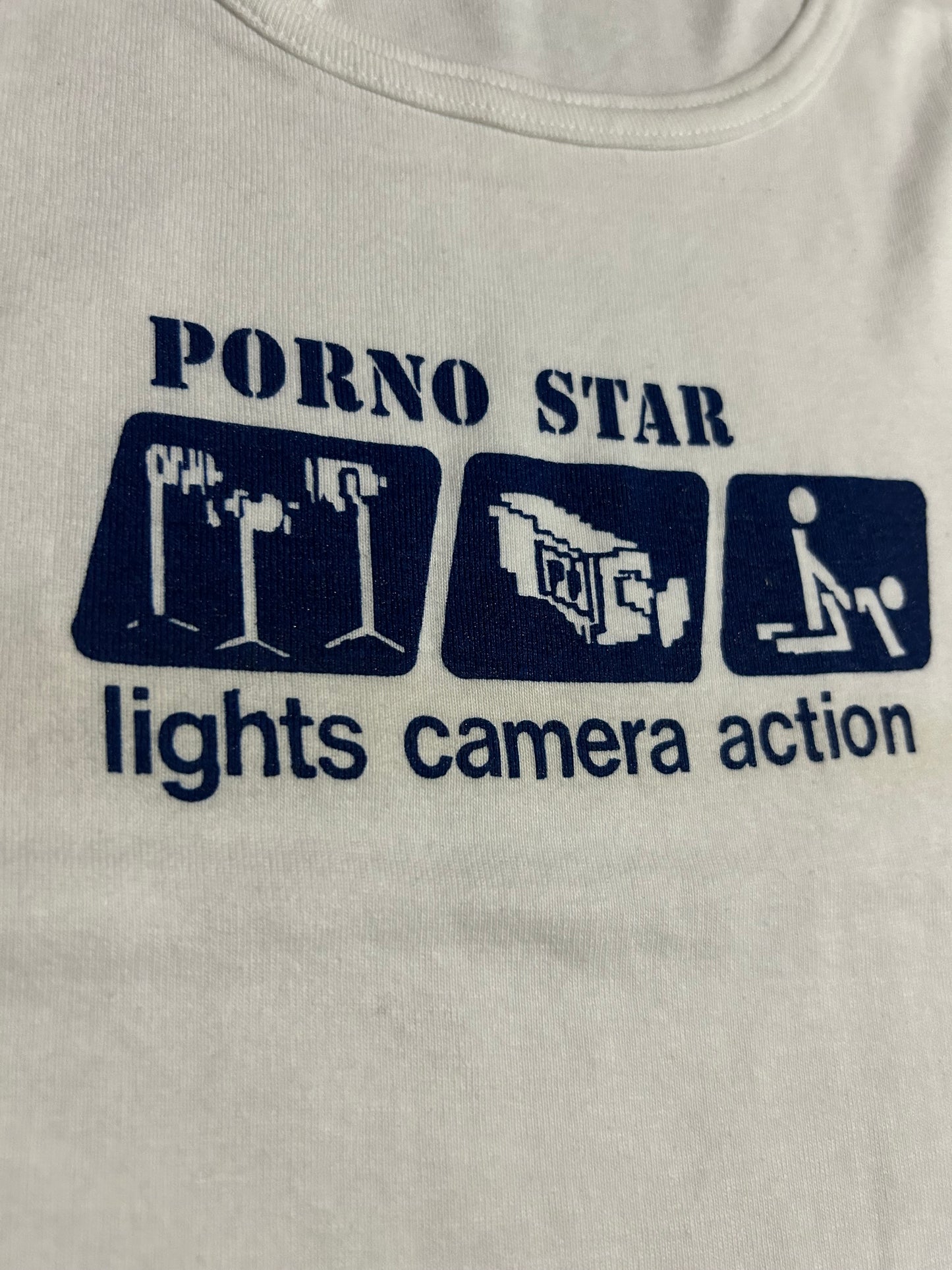 Vintage Lights Camera Action Baby Tee