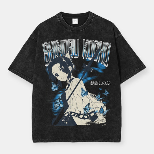 Hashira Shinobu Kocho Vintage Oversize T-Shirt