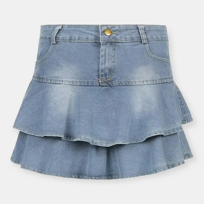 Cascade Denim Smooth Skirt