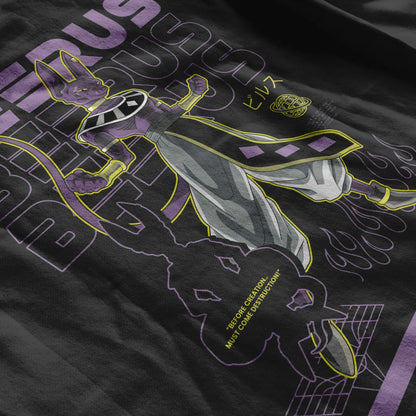 Beerus King Of Destruction 2 Sided Retro Hoodie