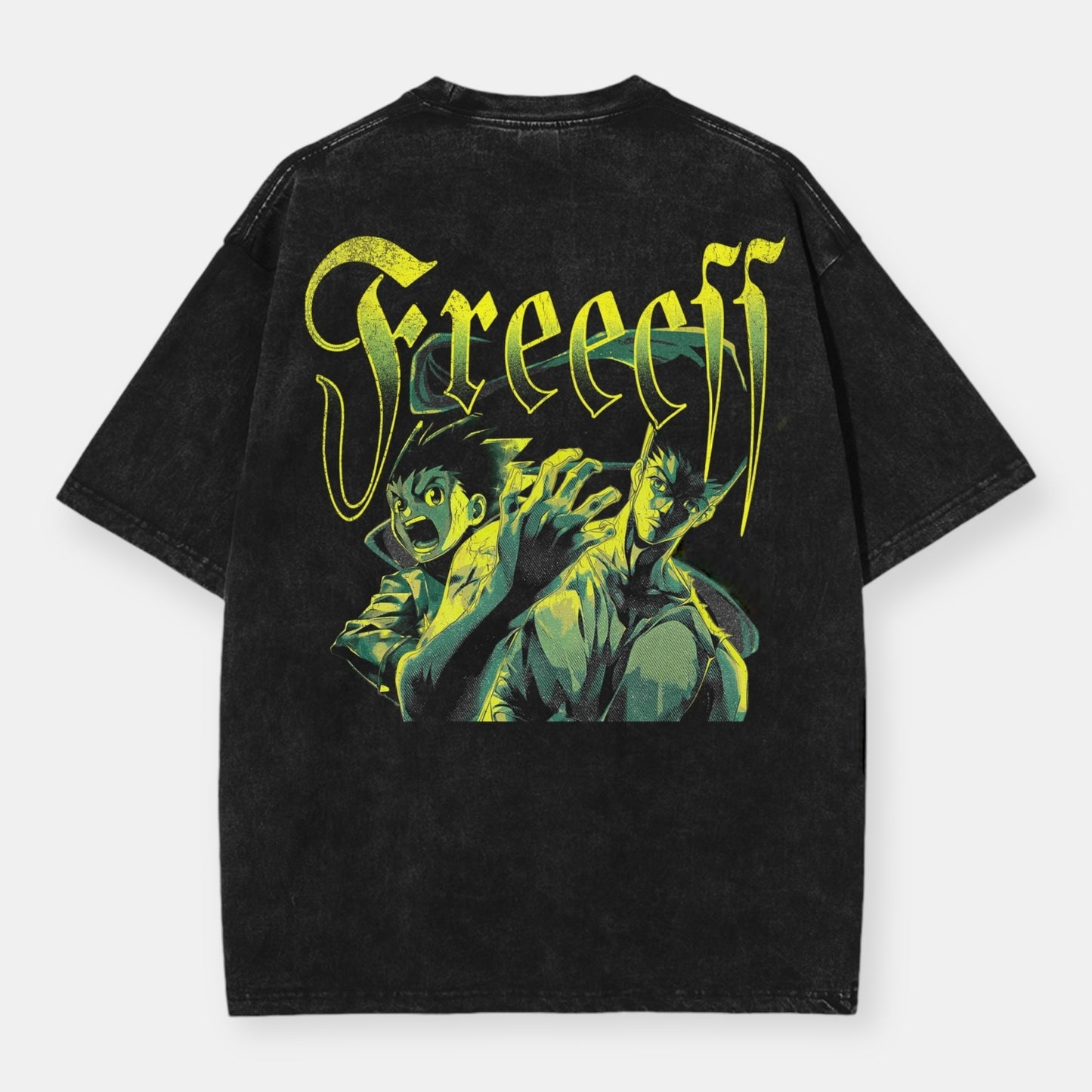 The Results Of Death Gon Freecss 2 Sided Vintage Oversize T-Shirt