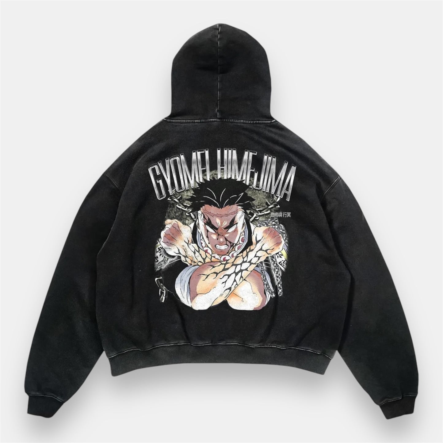 Gyomei Titan Of The Hashira 2 Sided Vintage Hoodie