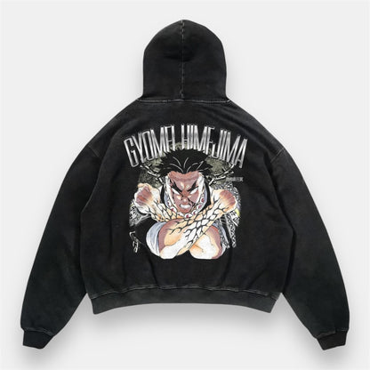 Gyomei Titan Of The Hashira 2 Sided Vintage Hoodie