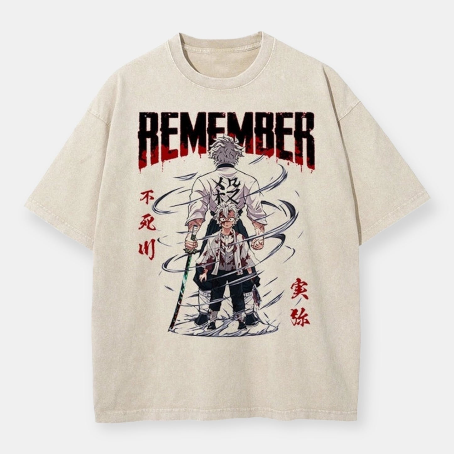 Remember White Scars Vintage Oversize T-Shirt