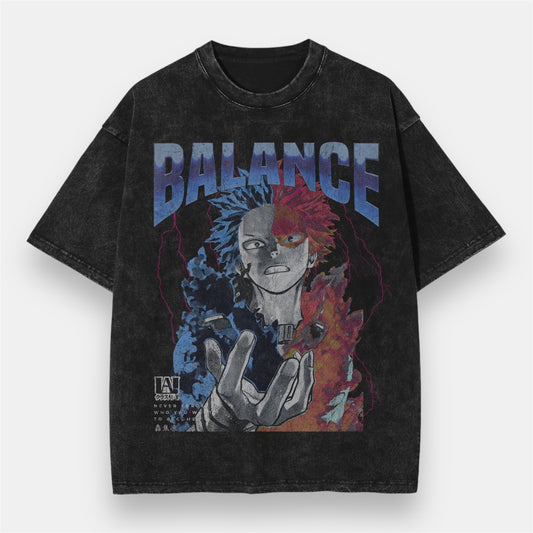 Inferno Freeze Todoroki Vintage Oversize T-Shirt