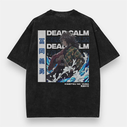 Calm Fury Tomioka 2 Sided Vintage Oversize T-Shirt