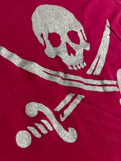 Vintage Pink Raspberry Pirate Baby Tee