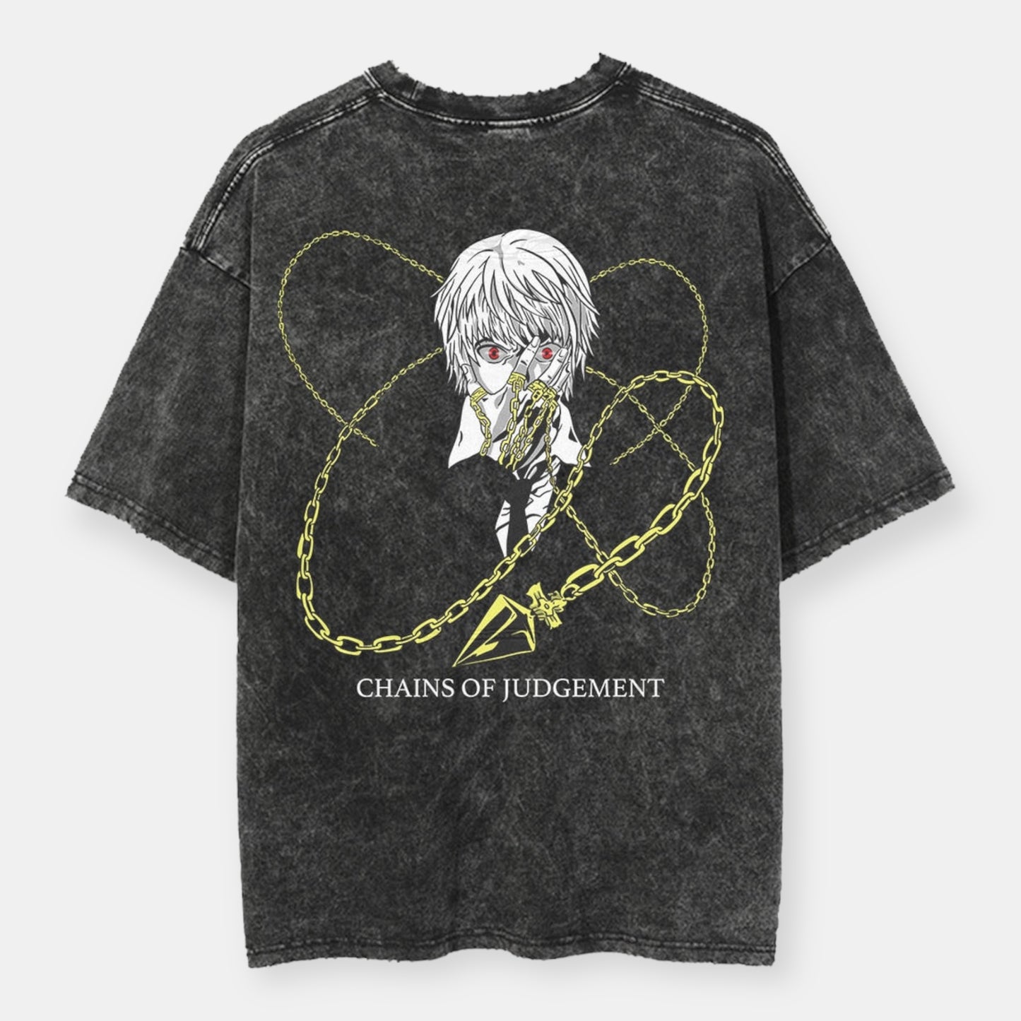 Chains Of Judgement Kurapika 2 Sided Vintage Oversize T-Shirt