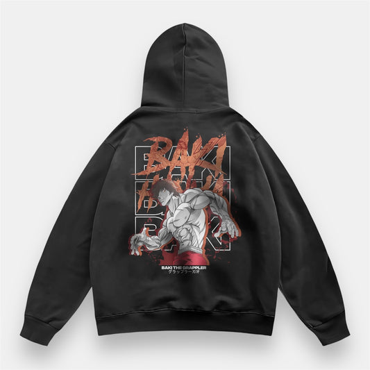 Baki The Grappler 2 Sided Retro Hoodie