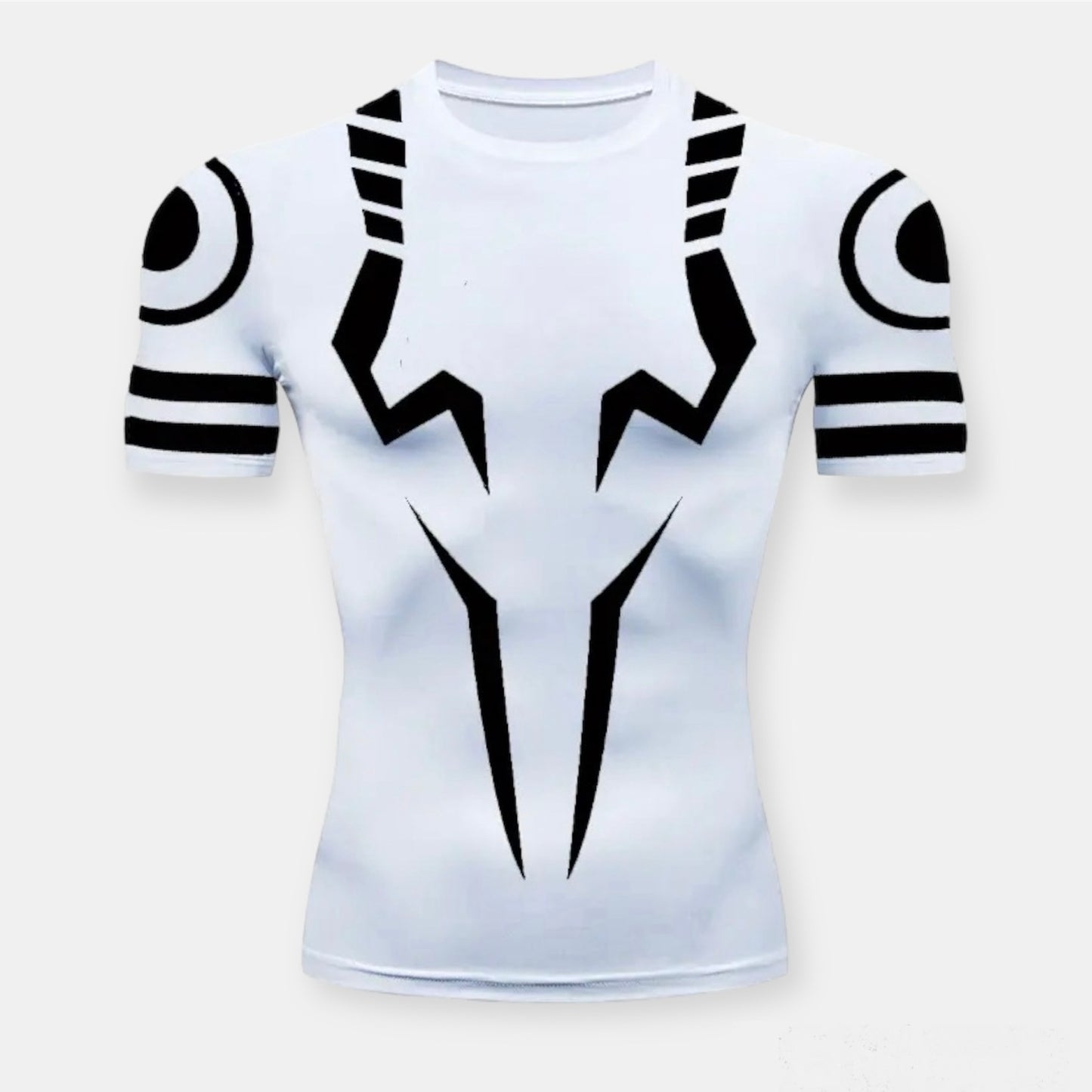 Sukuna Curses Black/White Compression Shirt