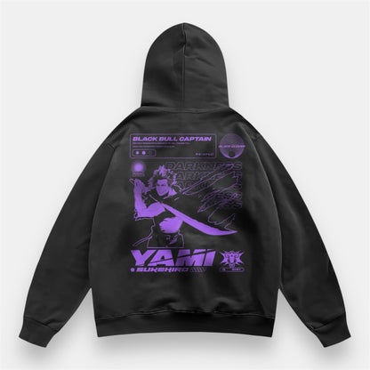 Yami Black Bull 2 Sided Retro Hoodie