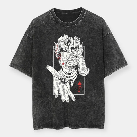 Hisoka Joker Vintage Oversize T-Shirt