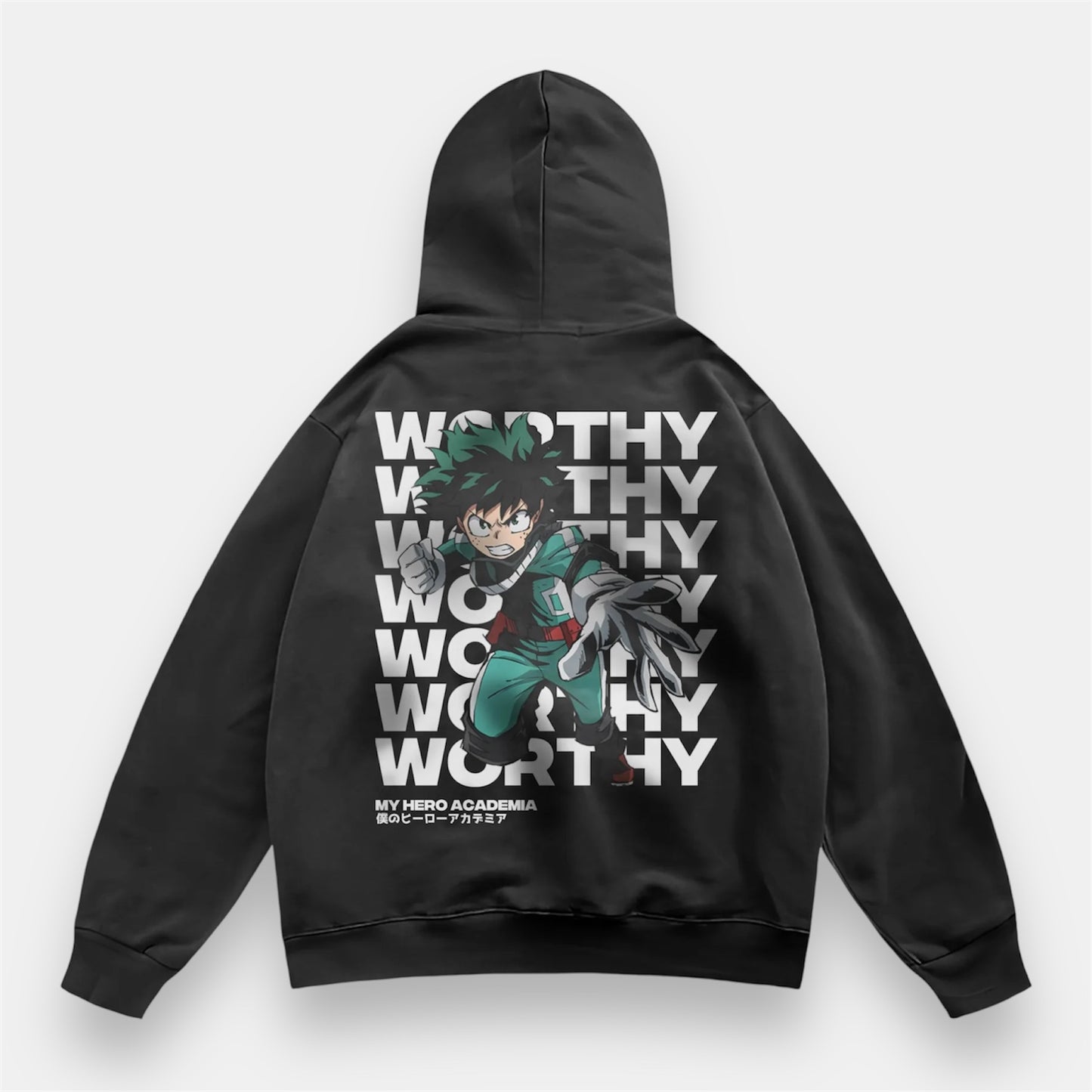 Midoriya Worthy Hero 2 Sided Retro Hoodie