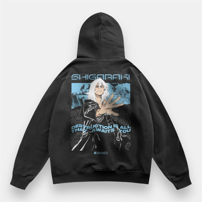 Shigaraki Power Of Decay 2 Sided Retro Hoodie