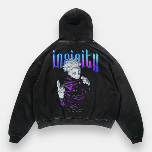 Gojo’s Infinity 2 Sided Vintage Hoodie