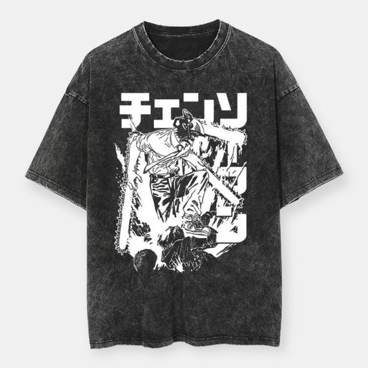 Chainsaw Man Redemption Vintage Oversize T-Shirt