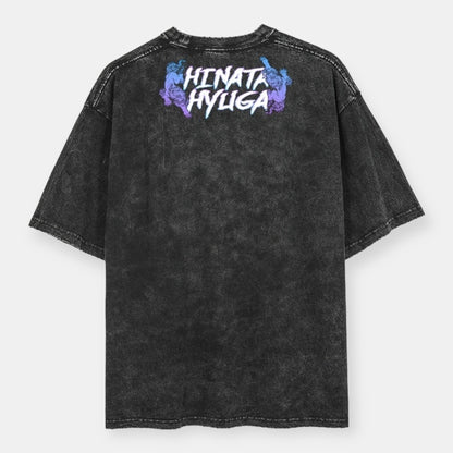 Hinata Hyuga 2 Sided Vintage Oversize T-Shirt