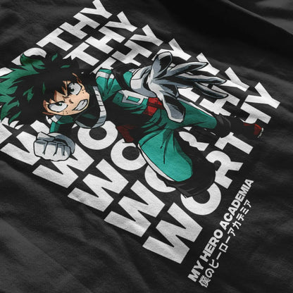 Midoriya Worthy Hero 2 Sided Retro Hoodie