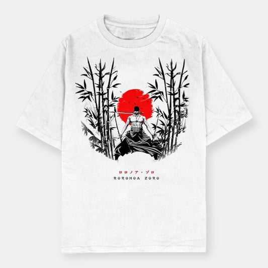 Roronoa Zoro Blood Moon Retro T-Shirt