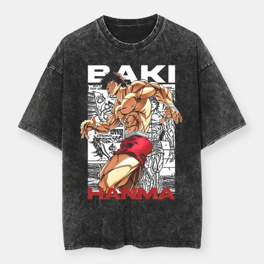 Baki Hanma Training Results Vintage Oversize T-Shirt