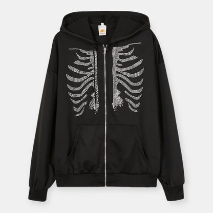 Crystal Bones Zip-Up