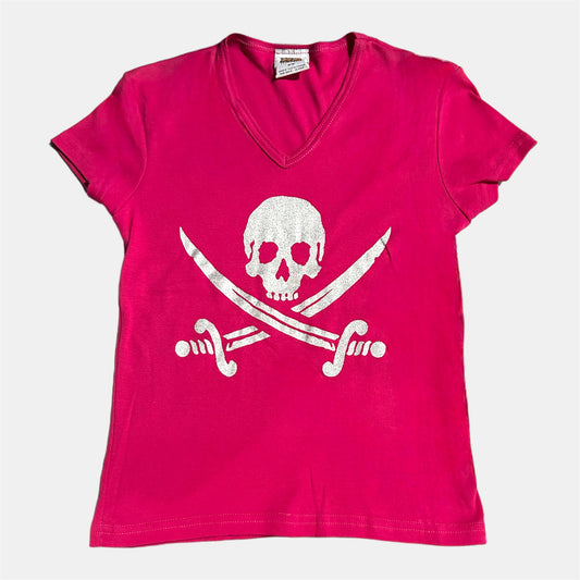 Vintage Pink Raspberry Pirate Baby Tee