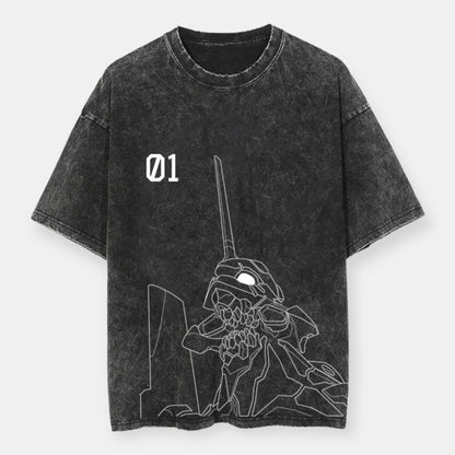 Evagelion 01 Vintage Oversize T-Shirt