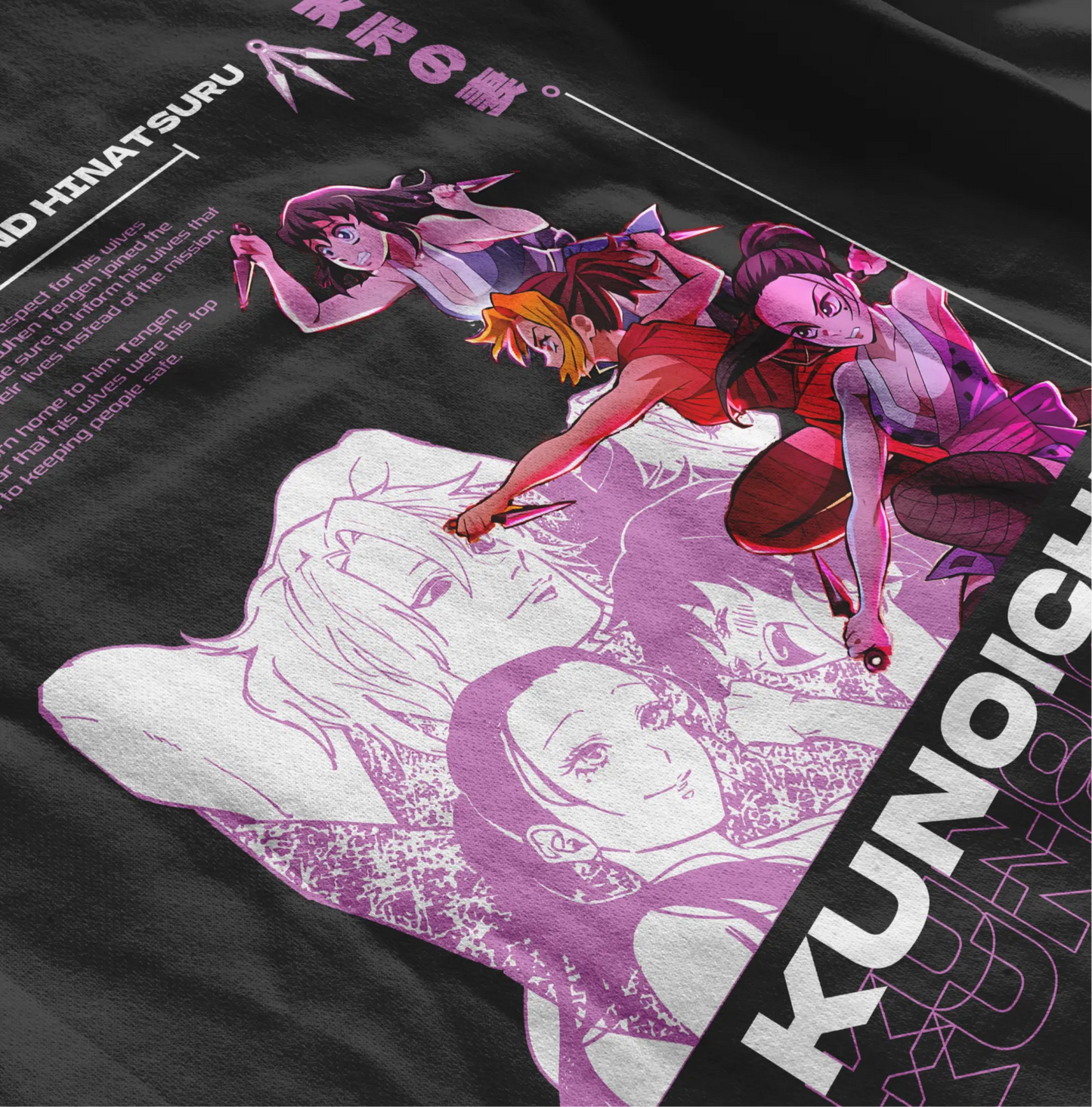 Tengen’s Girls Kunoichi 2 Sided Retro Hoodie