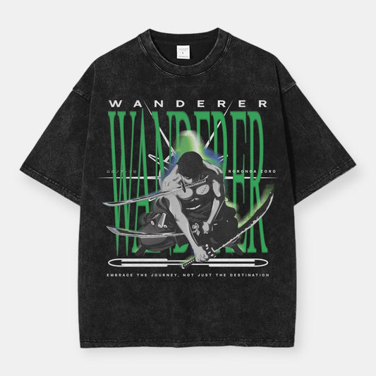 The Wanderer Zoro Vintage Oversize T-Shirt