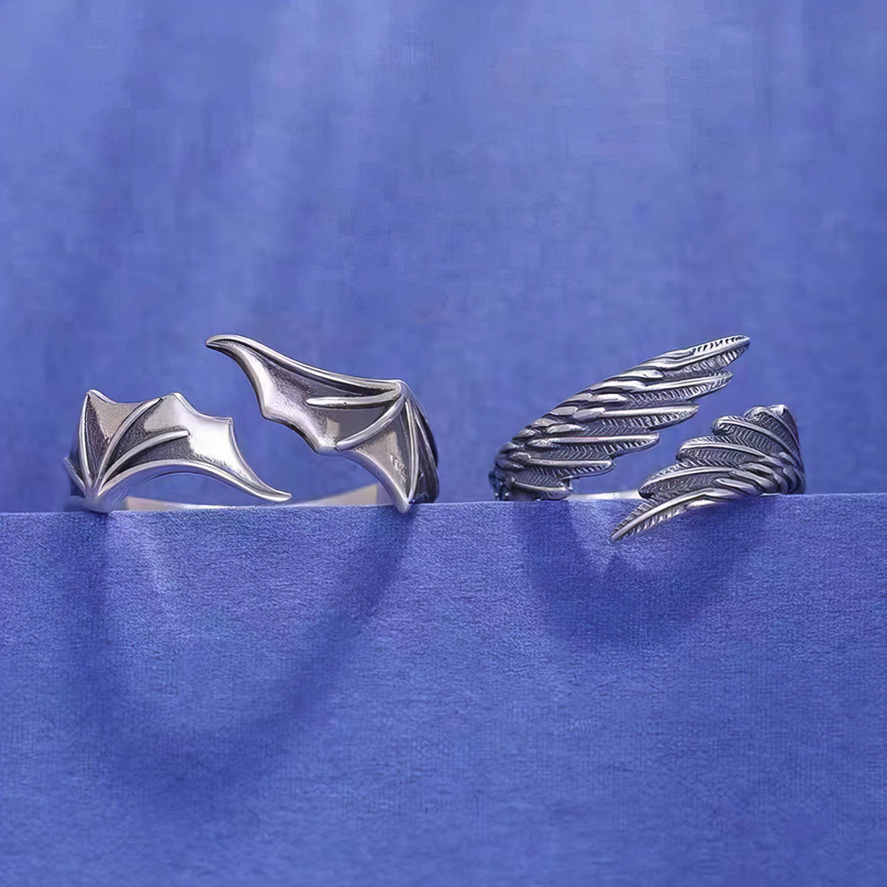 Winged Demon & Angel Rings