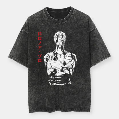 Zoro Nothing Happened Vintage Oversize T-Shirt