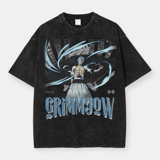 Grimmjow Blade 2 Sided Vintage Oversize T-Shirt