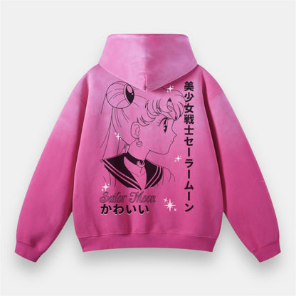 Sailor Rose Moon 2 Sided Vintage Hoodie