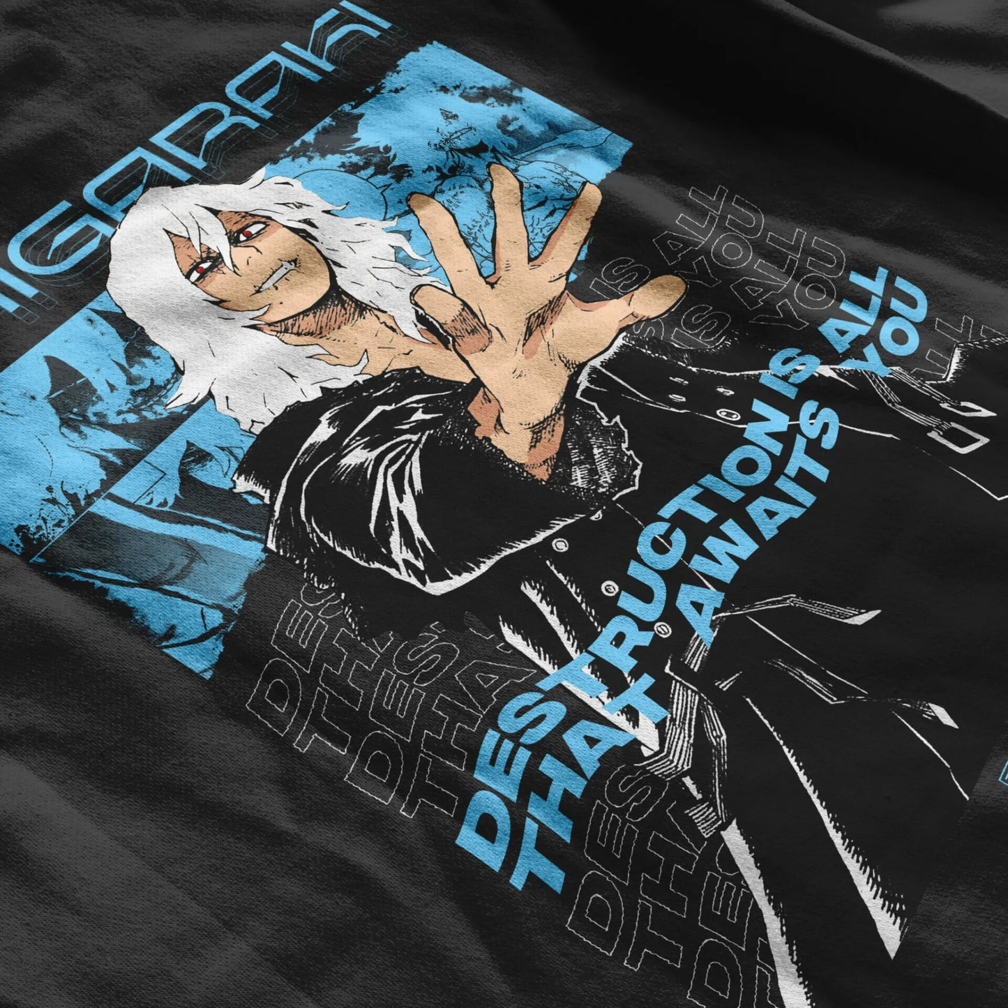 Shigaraki Power Of Decay 2 Sided Retro Hoodie