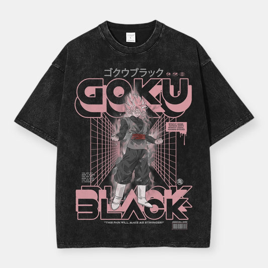 Goku Black Rose Vintage Oversize T-Shirt