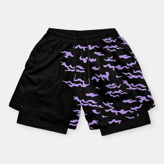 Orochimaru Curse Marks 2 in 1 Performance Shorts