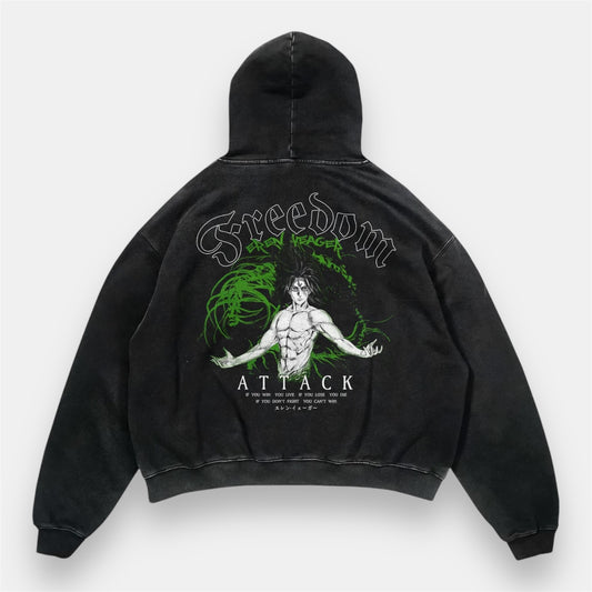 Eren Jeager’s Freedom 2 Sided Vintage Hoodie