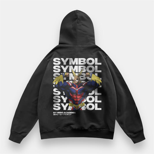 Might Of Justice 2 Sided Retro Hoodie