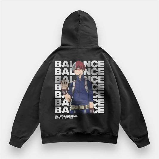 Todoroki Half And Half 2 Sided Retro Hoodie