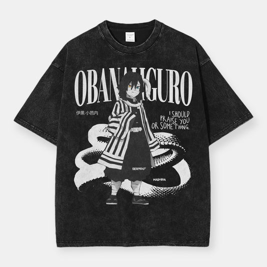 Hashira Obanai Iguro Vintage Oversize T-Shirt